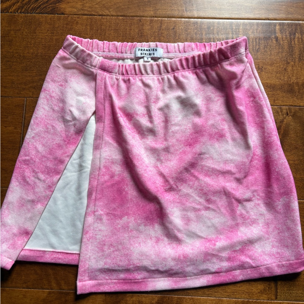 Frankie's Bikinis Pink Mini Skirt
